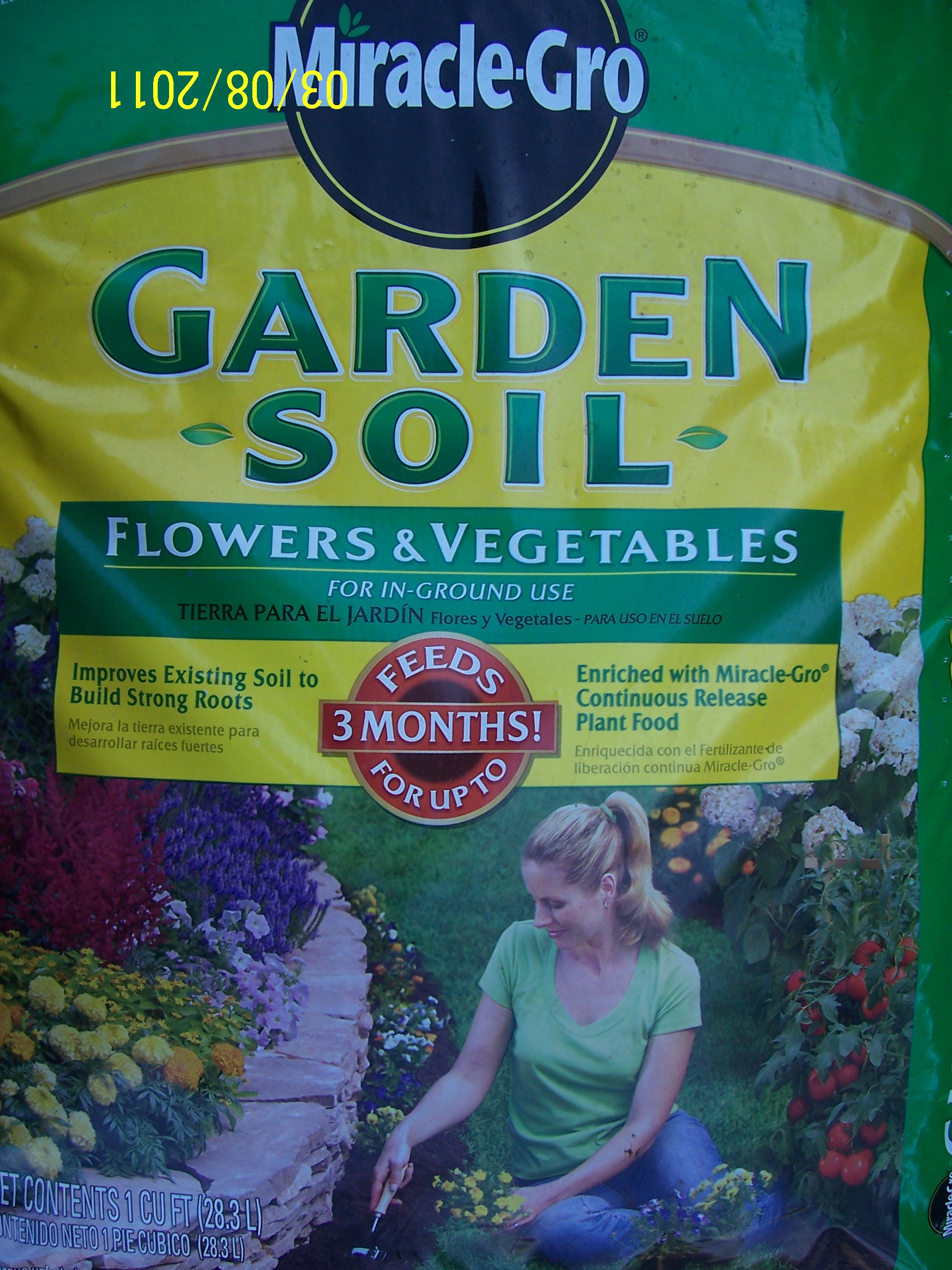 Miracle Gro Garden Soil 1 Cu Ft 380 Auction Discount Warehouse